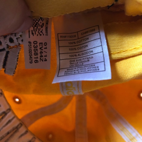 NBA Denver Nuggets Slouch Youth 13-14 Cap Hat Adidas Yellow/Blue adjustable - Picture 12 of 16